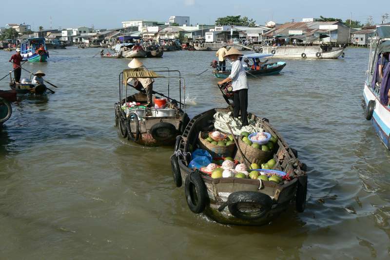 20 DELTA DEL MEKONG Mercato Galleggiante
